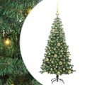 vidaXL Vianočný stromček Zelená 120 cm PVC