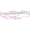 vidaXL Rám postele Včelí hnedý 90 x 200 cm Masívne borovicové drevo