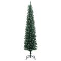 vidaXL Umelý úzky vianočný stromček s 300 LED 240 cm