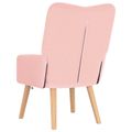 vidaXL kreslo Ružová 63 x 67 x 94 cm Tkanina z ovčej vlny a plywood