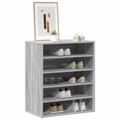 vidaXL Botník sivý dub sonoma 60x35x70 cm spracované drevo