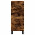 vidaXL Vysoká skrinka dymový dub 34,5x34x180 cm spracované drevo