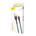 Baseus Cafule USB Lightning kábel 1,5 A 2 m (čierny + červený)