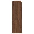 vidaXL Regál na topánky hnedý dub 60x25x81 cm spracované drevo