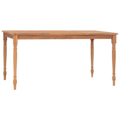 vidaXL Stôl Batavia 150x90x75 cm tíkový masív