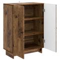 vidaXL Servírovacia skriňa Staré drevo 66 x 34,5 x 90 cm
