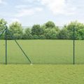 vidaXL Zváraný drôtový plot s hrotmi 50 x 1,5 m Oceľ s PVC povrchom