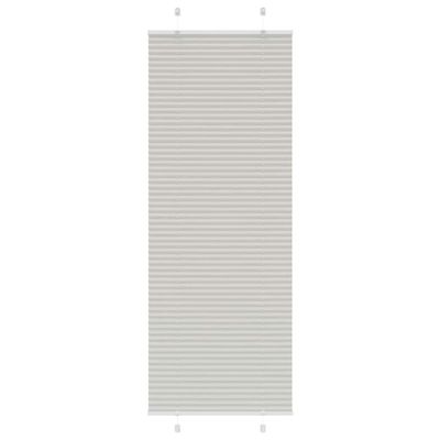 vidaXL plisovaná roleta svetlosivá 75x200 cm Šírka látky 74,4 cm