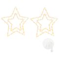 vidaXL Vianočné osvetlenie Star Silhouette 2 ks 50LED diód Teplá biela
