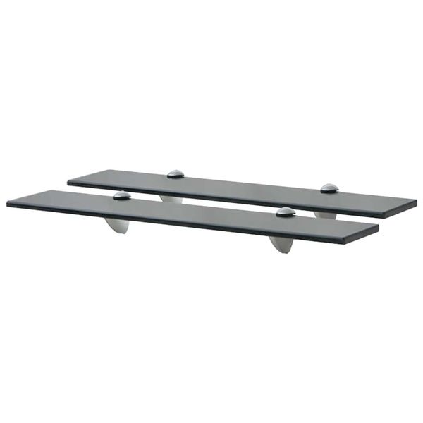vidaXL Nástenná polička 2 ks sklo 60x10 cm 8 mm