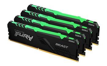 KINGSTON 64GB 3200MHz DDR4 CL16 DIMM (sada 4) 1Gx8 FURY Beast RGB