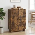 vidaXL Servírovacia skriňa Dymový dub 66 x 34,5 x 90 cm
