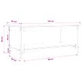 vidaXL Konferenčný stolík medovo-hnedý 110x55x45 cm borovicový masív