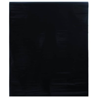 vidaXL Okenná fólia statická matná čierna 60x500 cm PVC