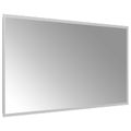 vidaXL Zrkadlo do kúpeľne s LED Priehľadná 90 x 50 cm tvrdené sklo