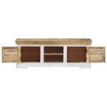 vidaXL TV skrinka 110x30x40 cm mangovníkový masív