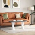 vidaXL Nohy konferenčného stolíka v tvare X, 2 ks, biele, 28 x (42-43) cm, oceľové