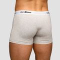 Pánske boxerky Essentials 3Pack Grey - GymBeam, veľkosť S, veľkosť oblečenia S