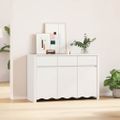 vidaXL Servírovacia skriňa Drammen Biela 114 x 43 x 75,5 cm