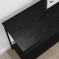 vidaXL Konzolový stôl Čierny dub 100 x 34.5 x 75 cm Kompozitné drevo