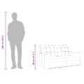 vidaXL 2-miestna pohovka bledožltá 140 cm látka