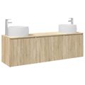 vidaXL Set kabinetov do kúpeľne 3 ks Dub sonoma 49,5 x 44,5 x 66 cm