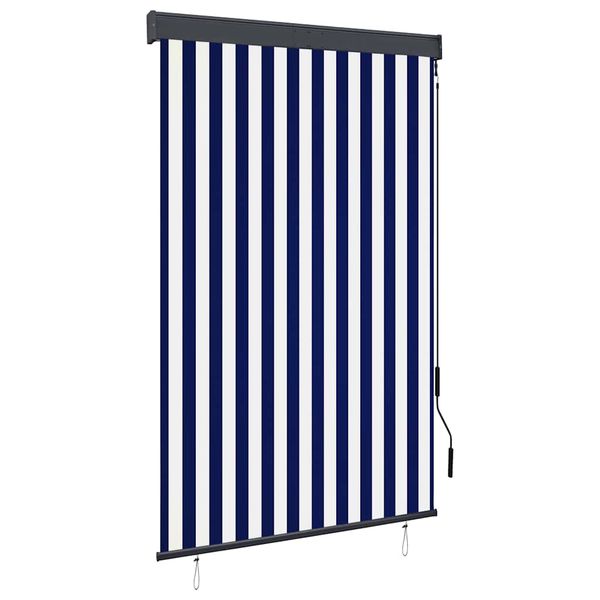 vidaXL Vonkajšia zatemňovacia roleta 120x250 cm modrá a biela