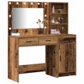 vidaXL Toaletný stolík 2 ks Hnedá 78,5 x 41 x 135 cm Kompozitné drevo
