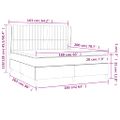 vidaXL Boxspring posteľ s matracom zelená 160x200 cm látka