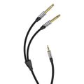 Audio kábel mini jack 3,5 mm na 2x jack 6,35 mm samec Vention BARHK 8 m