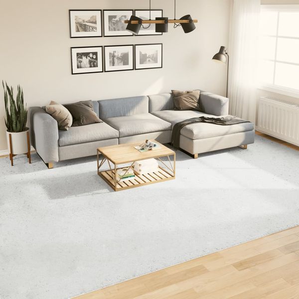 vidaXL Koberec OVIEDO krátky vlas sivý 300x400 cm