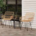 vidaXL Záhradné stoličky 2 ks s opierkami rúk 56x64x80 cm PE Rattan