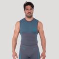 Bezšvové tielko OG1 Grey/Blue - GymBeam, veľkosť XXL