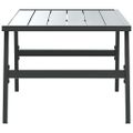 vidaXL Záhradný konferenčný stolík čierny 90x45x35 cm práškovaná oceľ