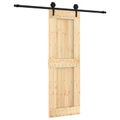 vidaXL Posuvné dvere Prírodná a čierna 70 x 210 cm