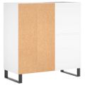 vidaXL Skrinka na platne biela 84,5x38x89 cm kompozitné drevo
