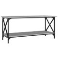 vidaXL Konferenčný stolík Sivý sonoma 100x45x45 cm spr. drevo a železo