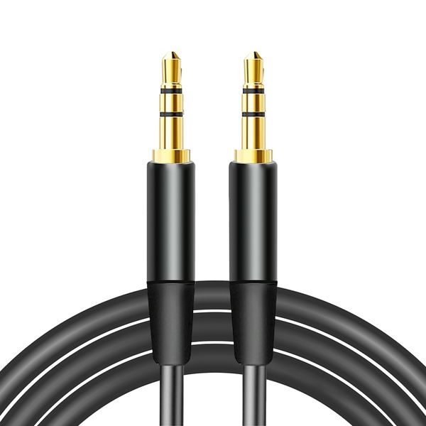 Maxlife audio kábel jack 3,5 mm - jack 3,5 mm 1 m čierny