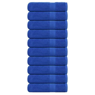 vidaXL Utierky na ruky FROGN 10 ks modré 50x100 cm 360 g/m²