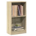 vidaXL Knižnica farba dubu sonoma 40x24x75 cm drevotrieska