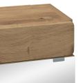 vidaXL Kúpeľňová zrkadlová skrinka TULUM Remeselný dub