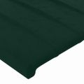 vidaXL Čelo postele so záhybmi tmavozelený 103x23x118/128 cm zamat