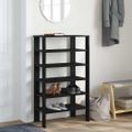 vidaXL Regál na topánky čierny 61x32x105 cm spracované drevo