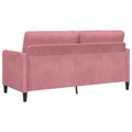 vidaXL Súprava pohovky s úložným priestorom 2 ks Ružová Polyester