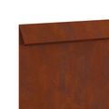 vidaXL Slimáková ohrada 4 ks 100 x 3,5 x 25 cm Hrdzavý