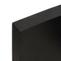 vidaXL Kúpeľňová doska tmavohnedá 80x30x(2-6) cm ošetrený masív