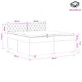 vidaXL Posteľ boxspring s matracom Tmavozelená 200 x 200 cm Zamat