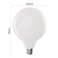 LED žiarovka Filament G125 / E27 / 11 W (100 W) / 1521 lm / teplá biela