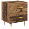vidaXL Nočný stolík 2 ks Staré drevo 40 x 35 x 47,5 cm