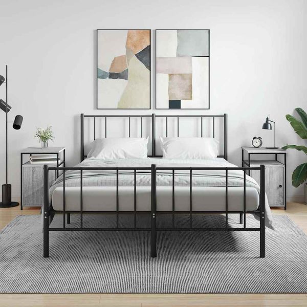 vidaXL Nočné stolíky 2 ks sivé sonoma 40x42x60 cm kompozitné drevo